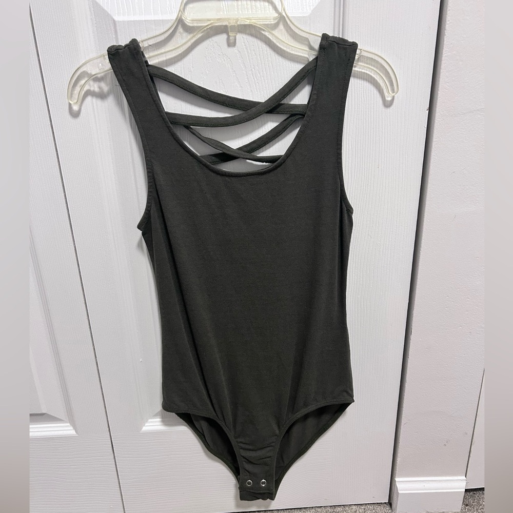 Cross back bodysuit